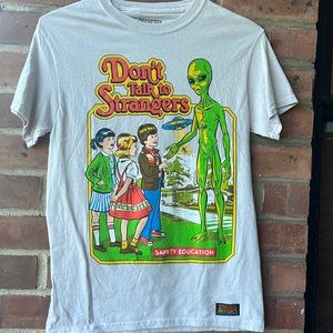 NWOT Steven Rhodes Don’t Talk to Strangers TShirt